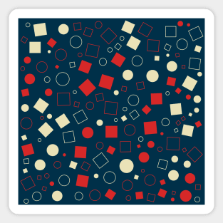 Abstract geometric shapes pattern Sticker